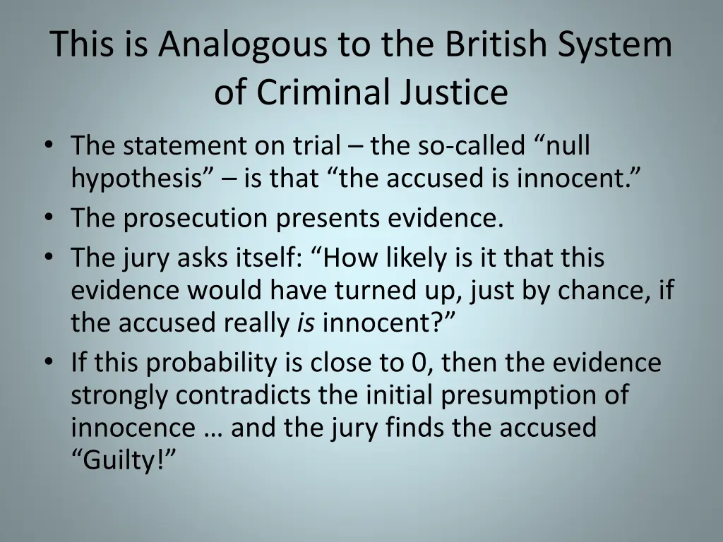 this is analogous to the british system