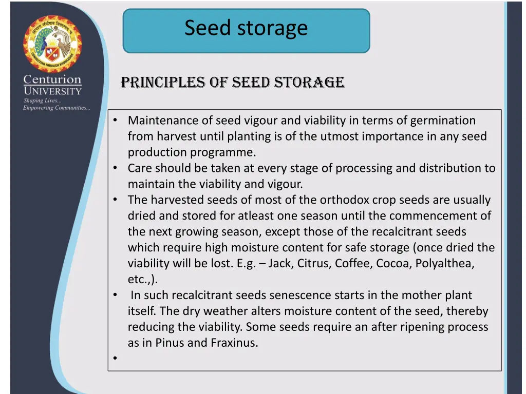 seed storage