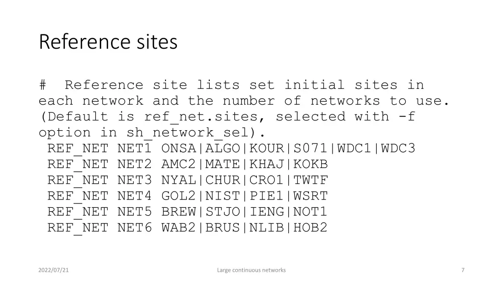 reference sites