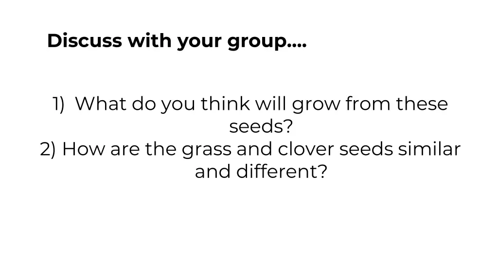 discuss with your group