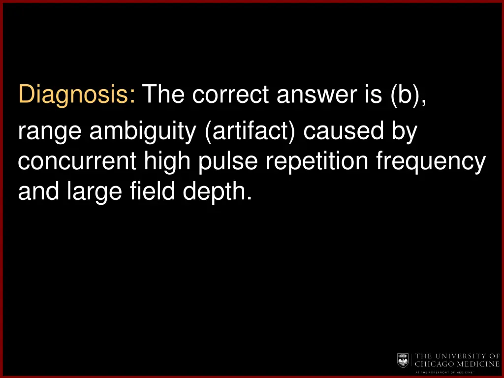 diagnosis the correct answer is b range ambiguity