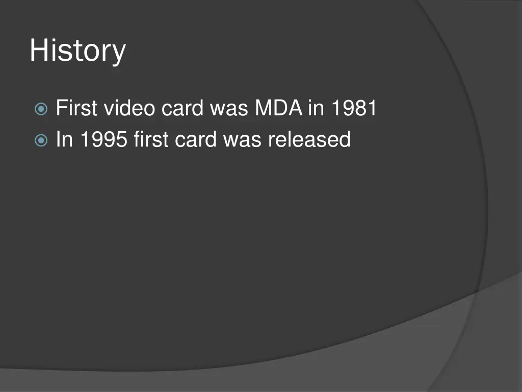 history