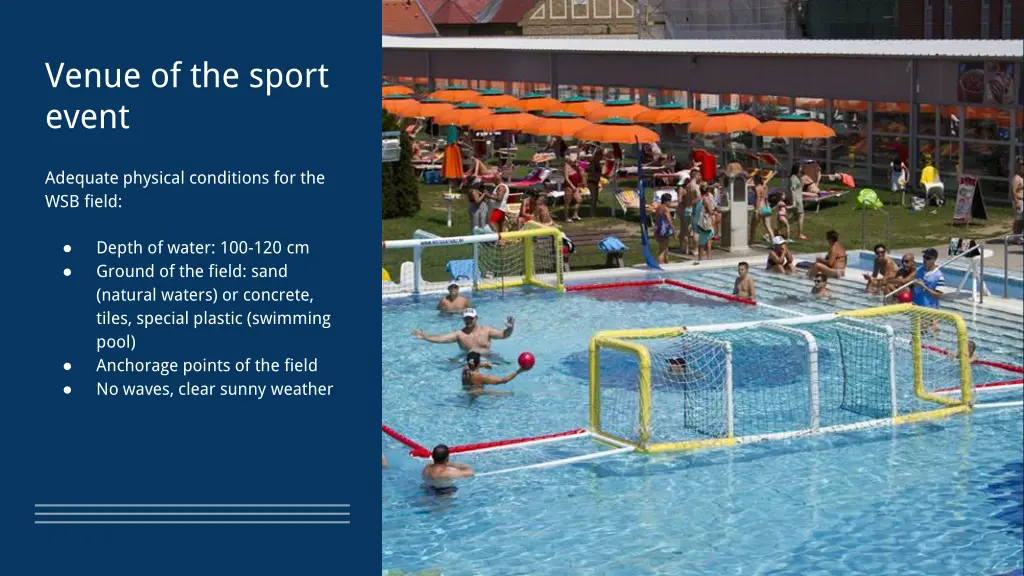 venue of the sport event