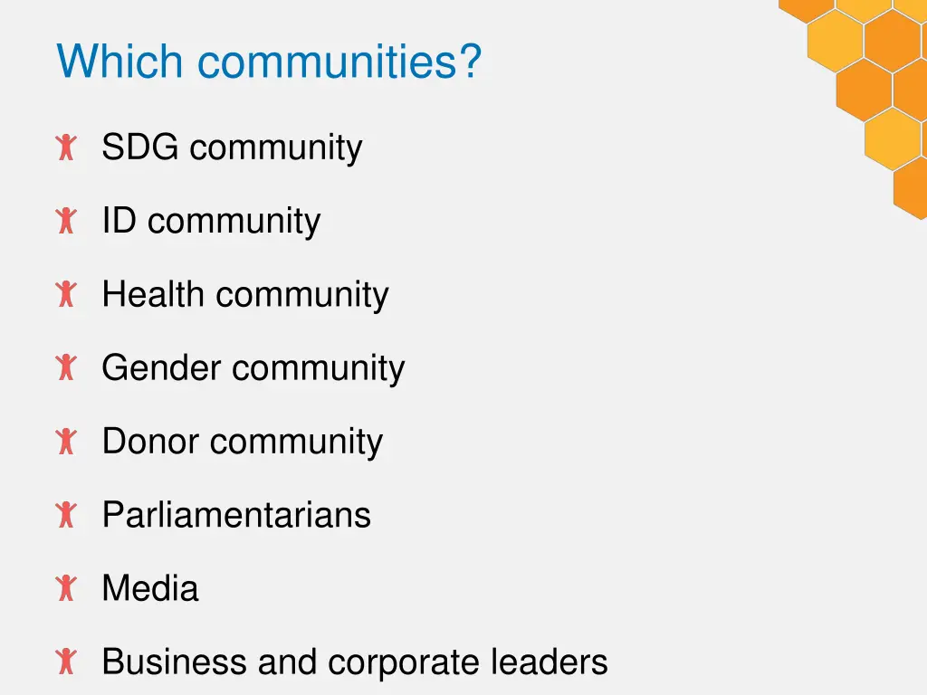 which communities