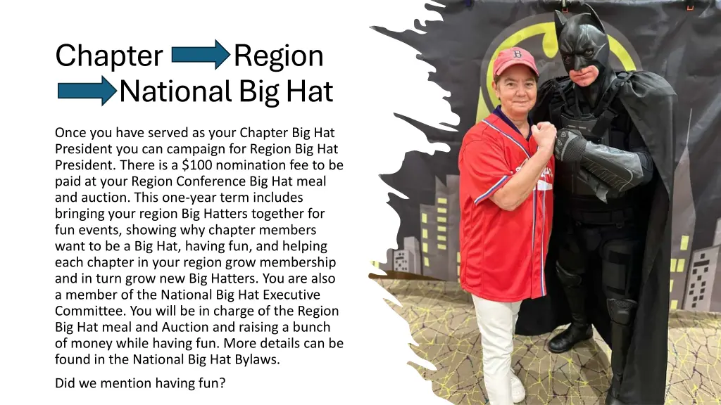 chapter region national big hat