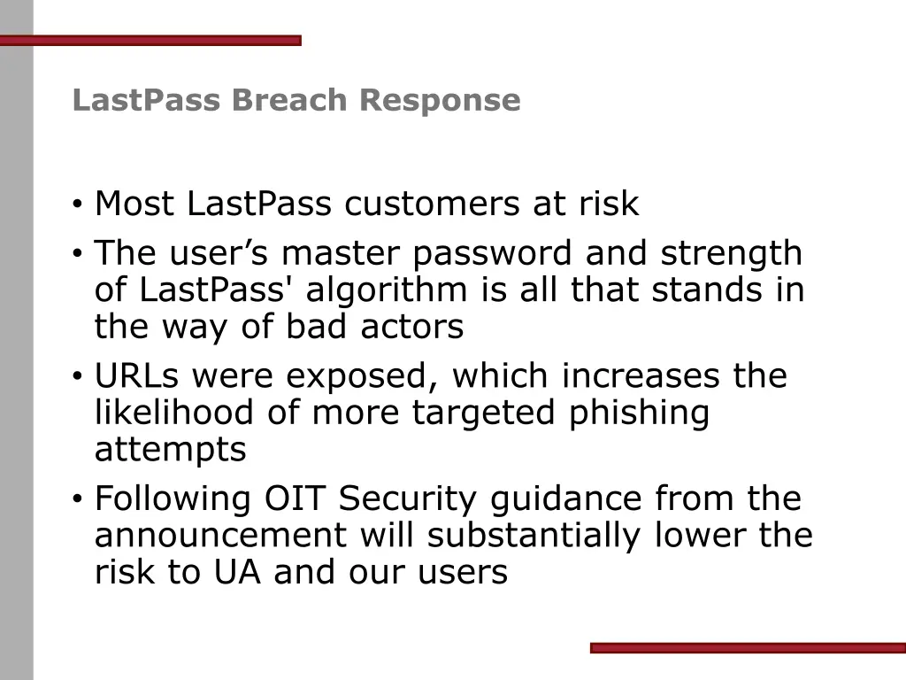 lastpass breach response