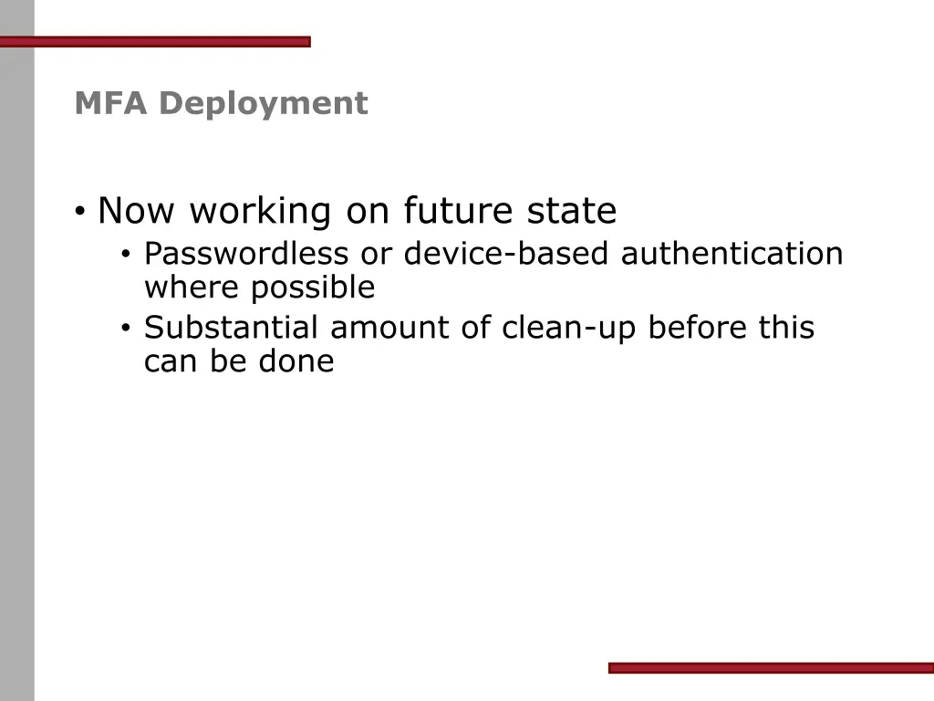 mfa deployment