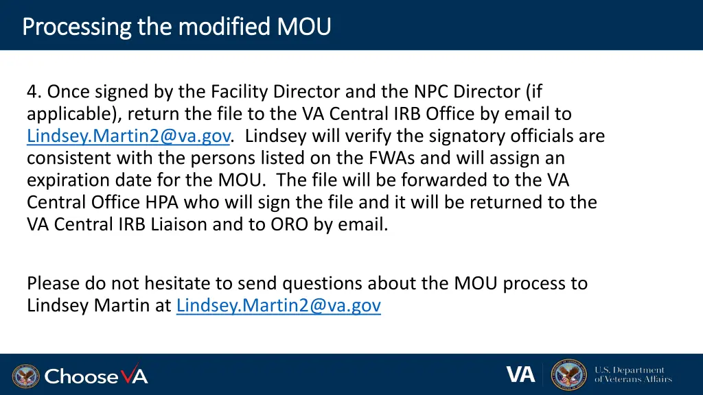 processing the modified mou processing 2