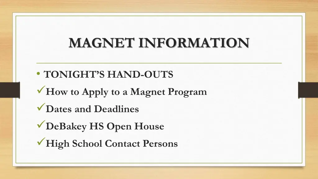 magnet information