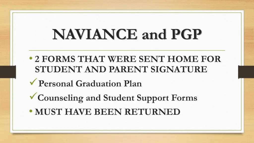 naviance and pgp