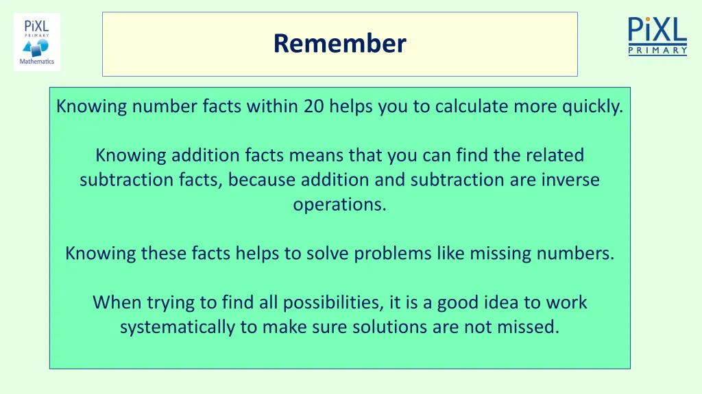 remember
