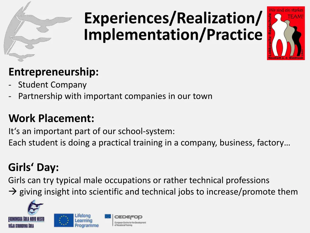 experiences realization implementation practice 1