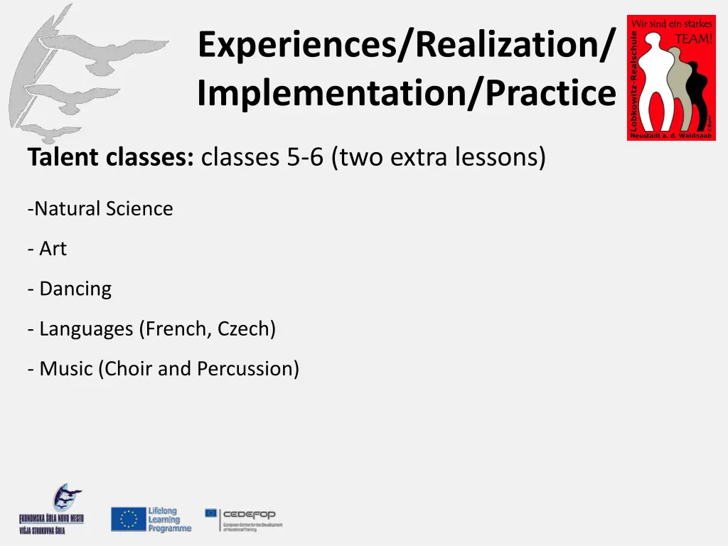 experiences realization implementation practice