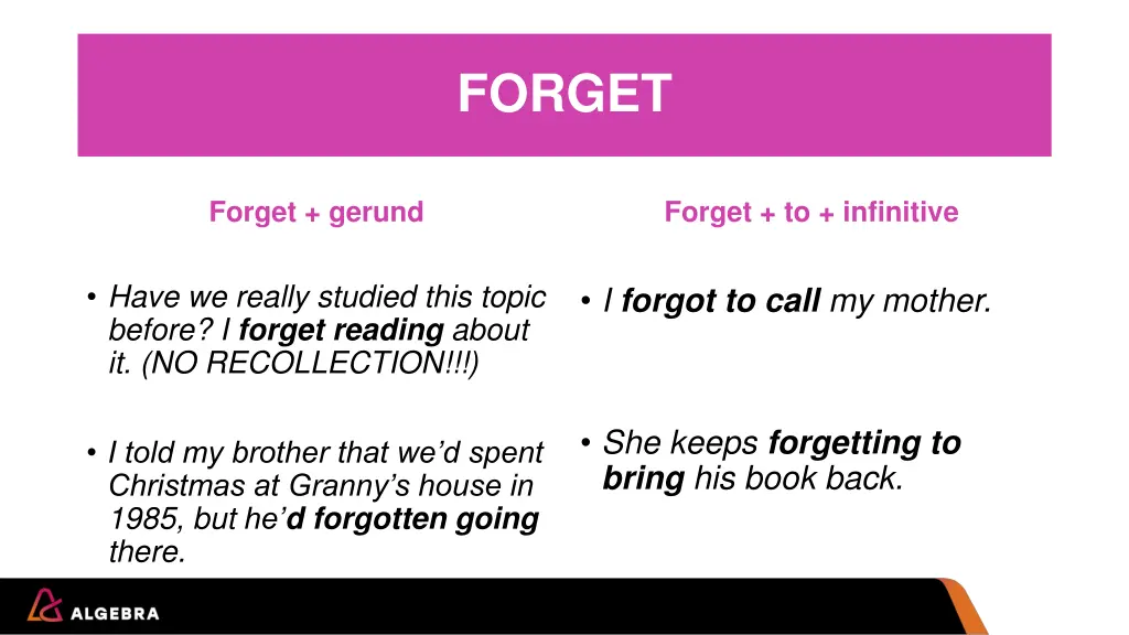 forget