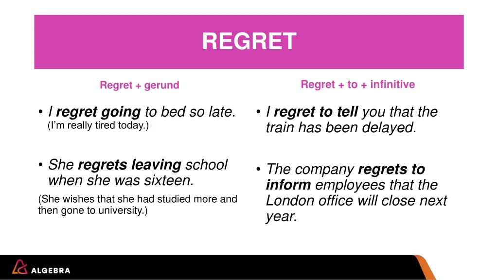 regret
