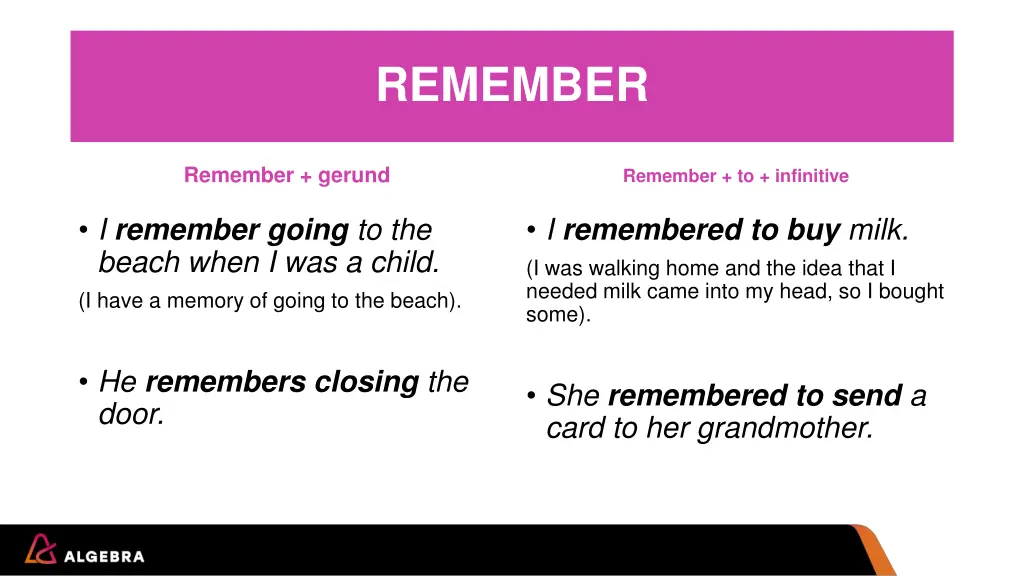 remember