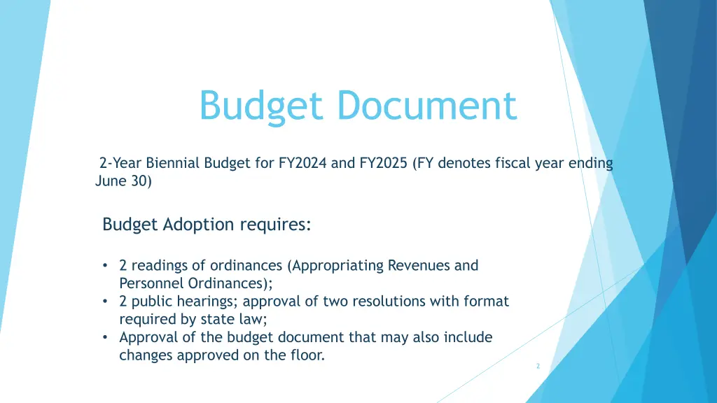 budget document
