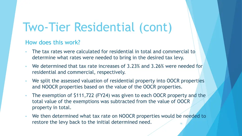 two tier residential cont
