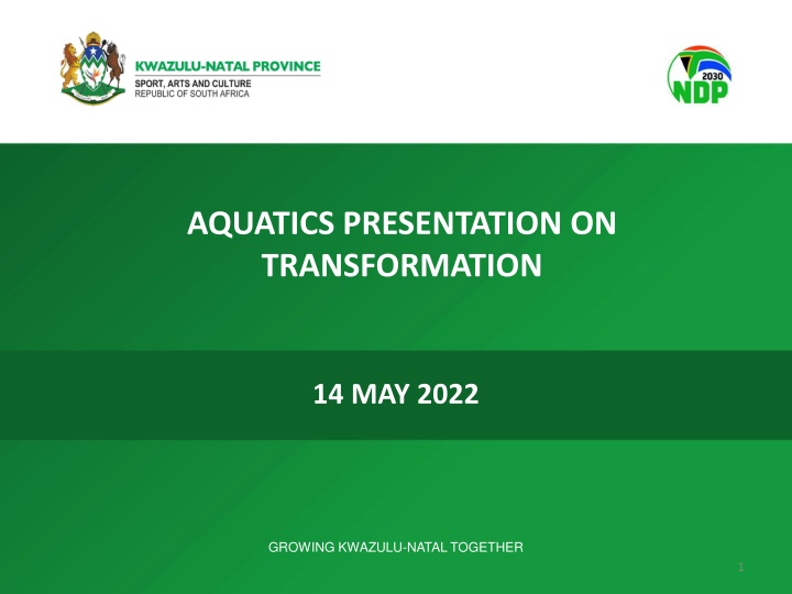 aquatics presentation on transformation