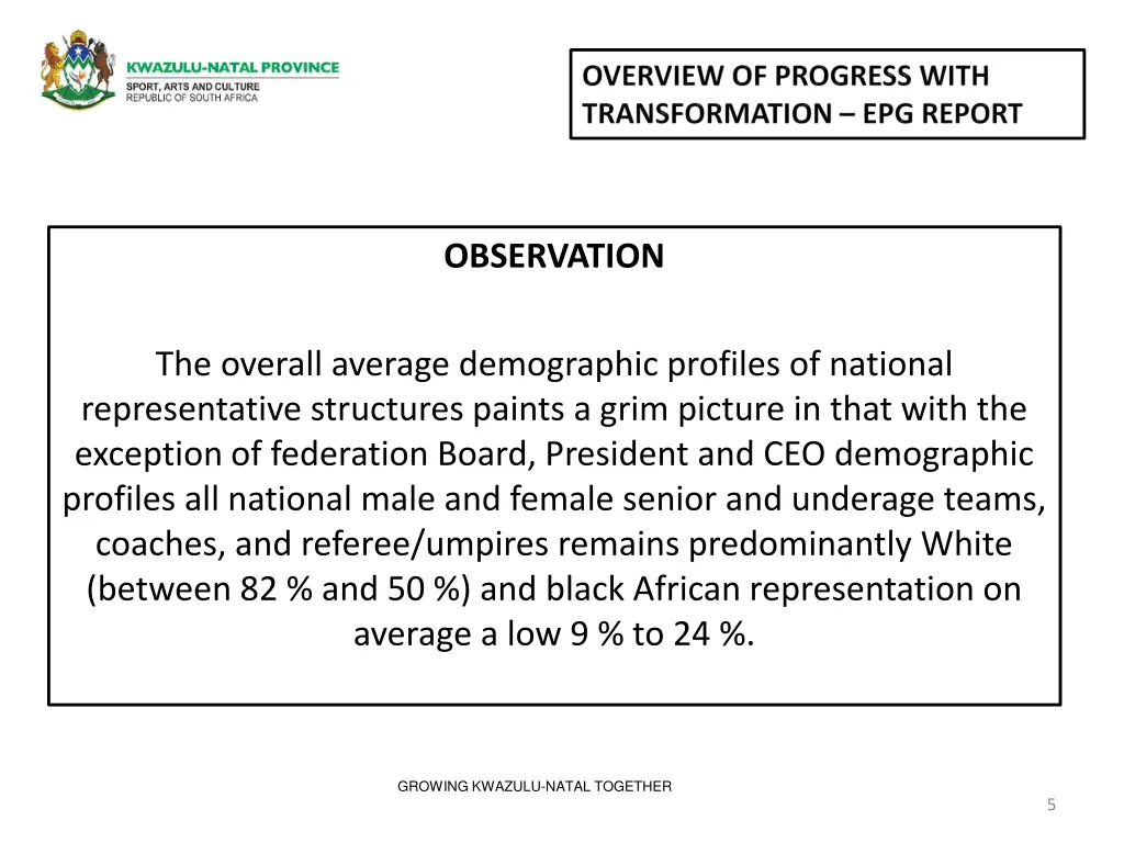 observation