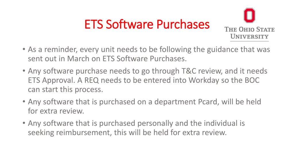 ets software purchases ets software purchases