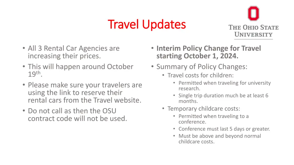 travel updates travel updates