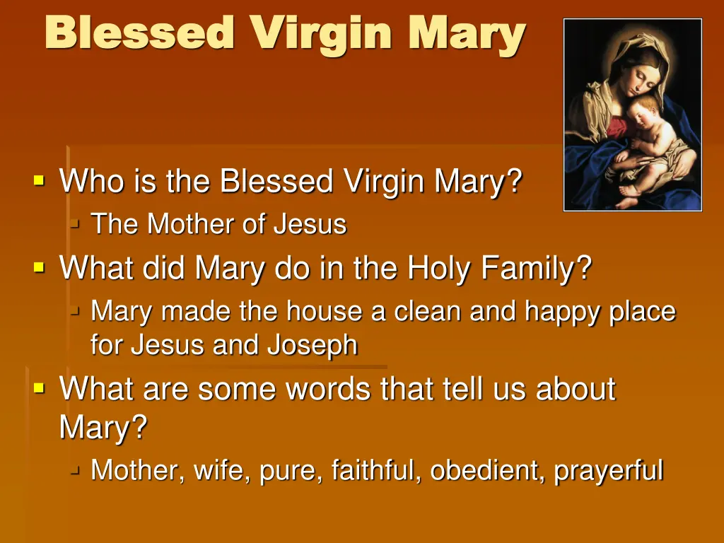 blessed virgin mary blessed virgin mary