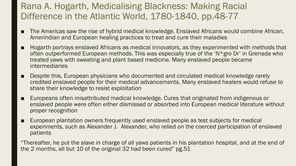 rana a hogarth medicalising blackness making
