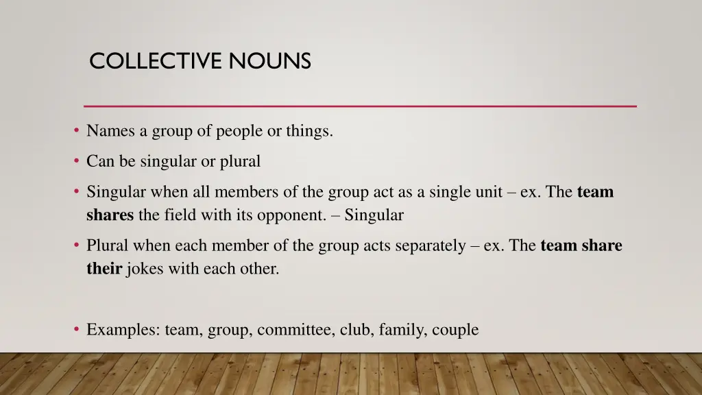 collective nouns