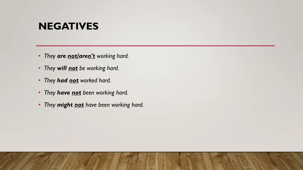 negatives