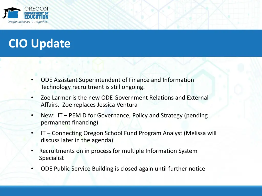 cio update