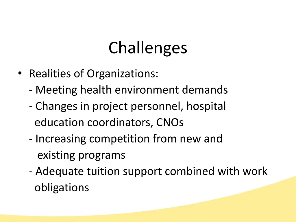challenges
