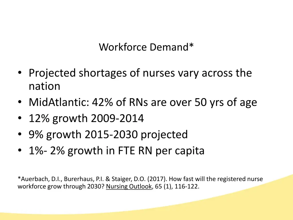 workforce demand
