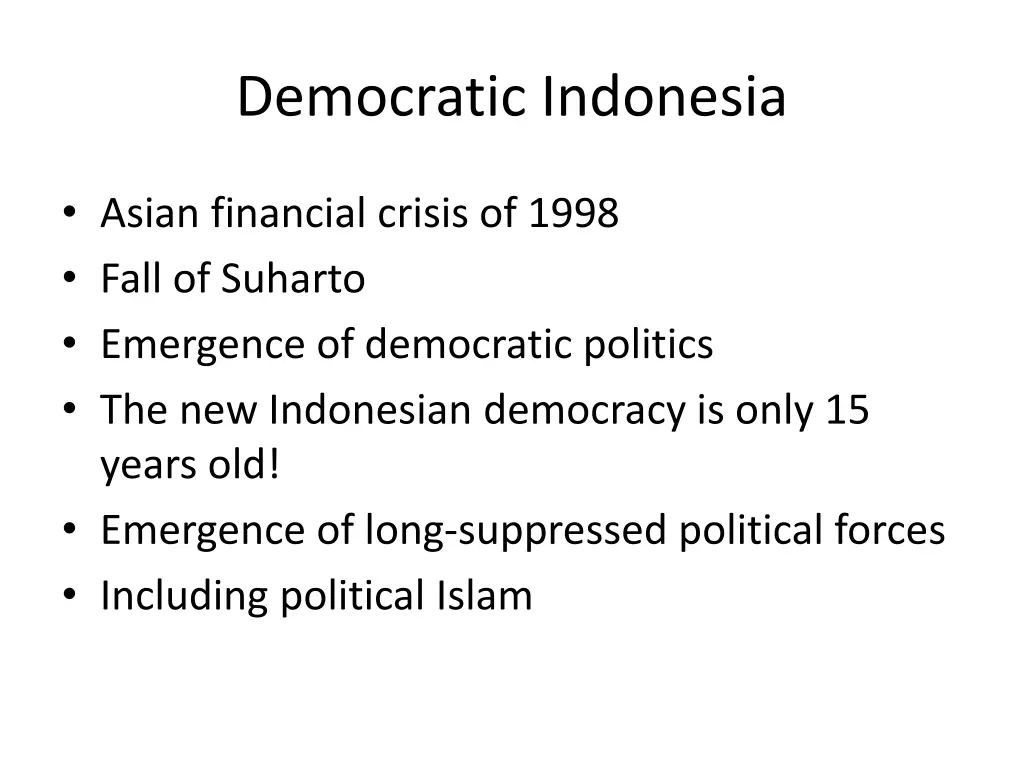 democratic indonesia