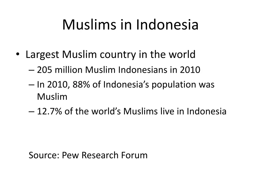 muslims in indonesia