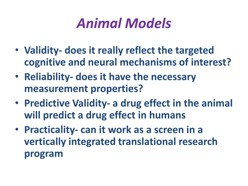 animal models 1