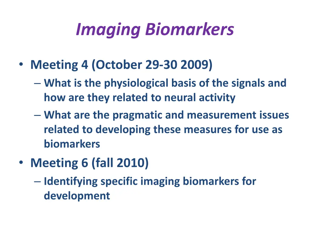 imaging biomarkers