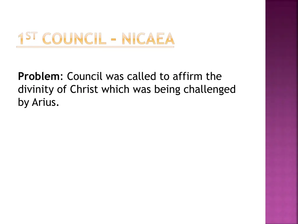 1 st council nicaea