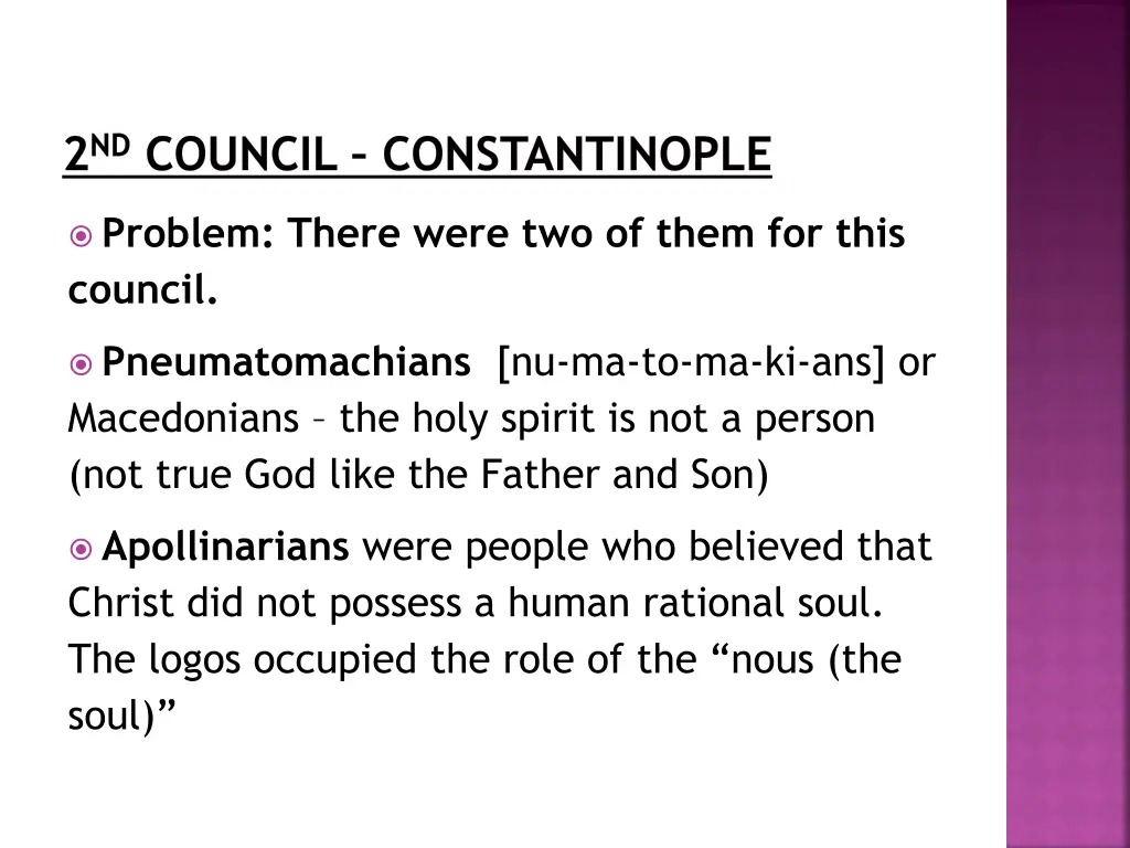 2 nd council constantinople