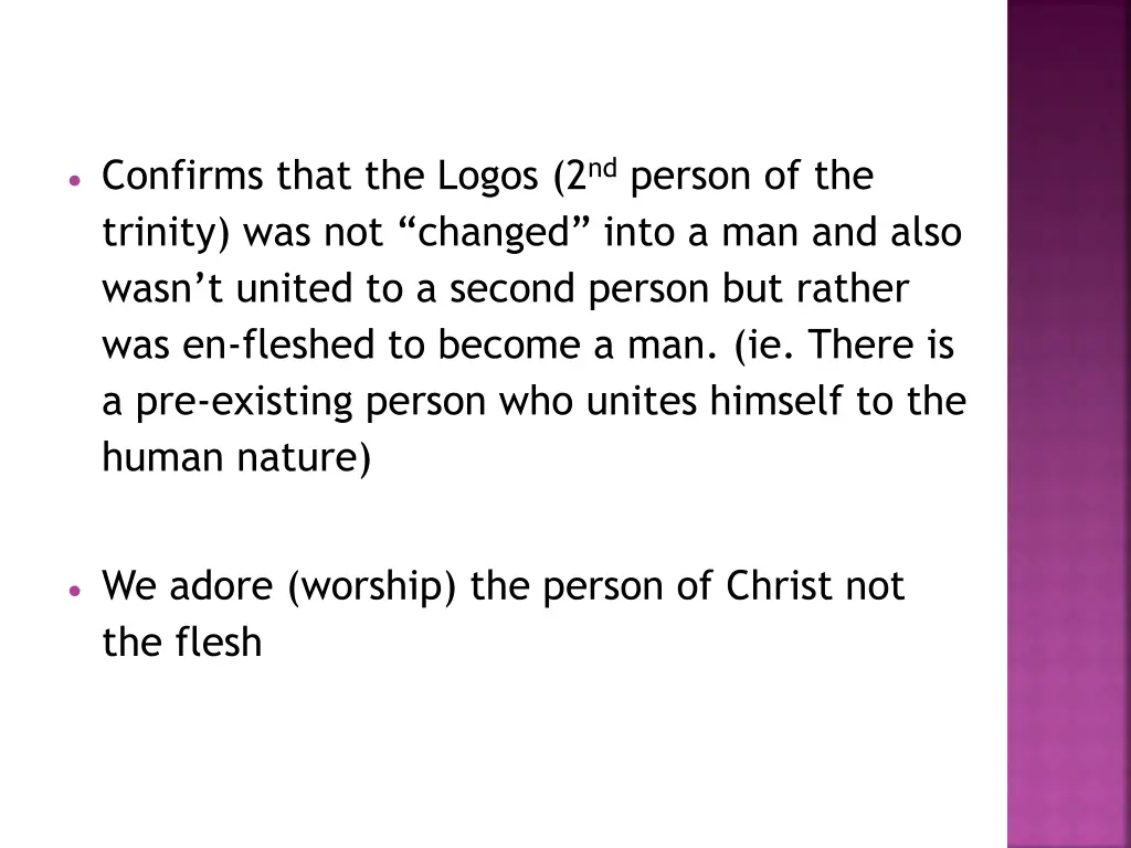 confirms that the logos 2 nd person