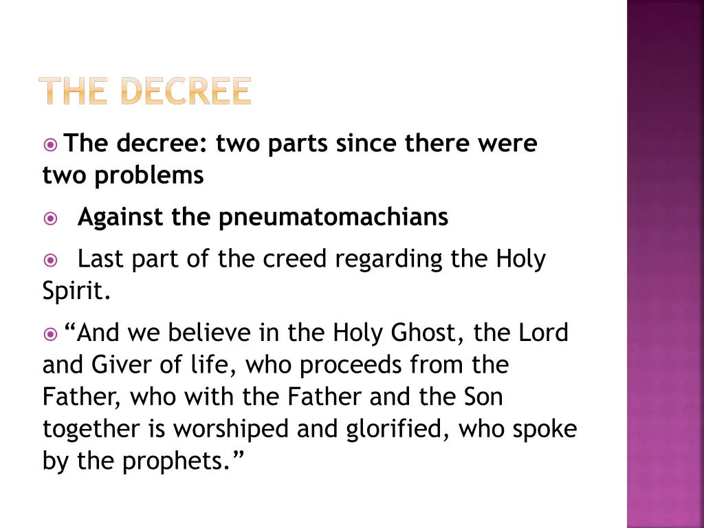 the decree 1