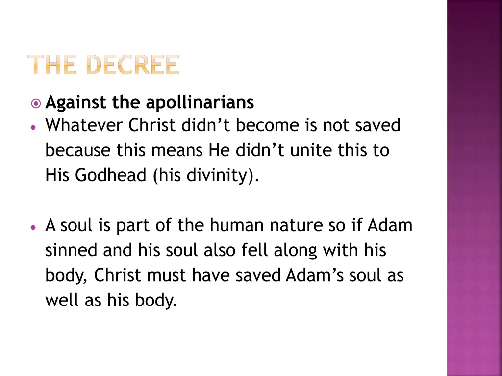 the decree 2