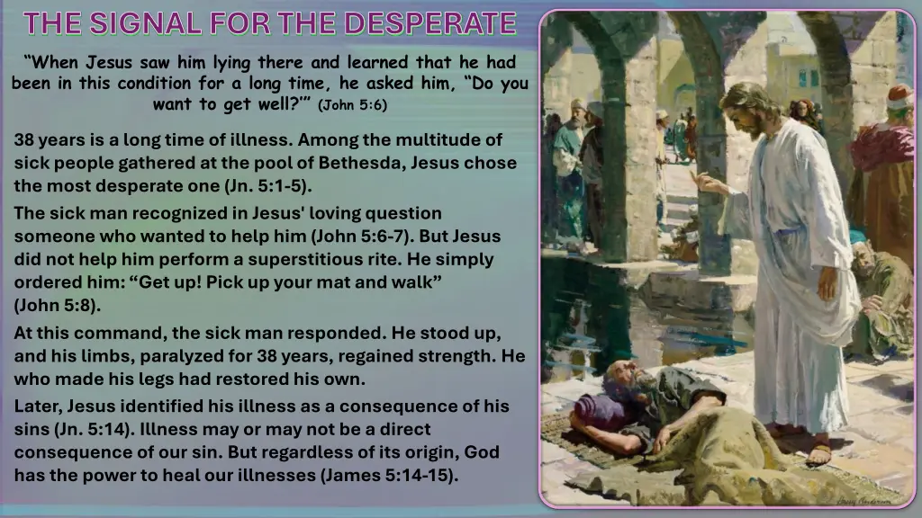 the signal for the desperate when jesus
