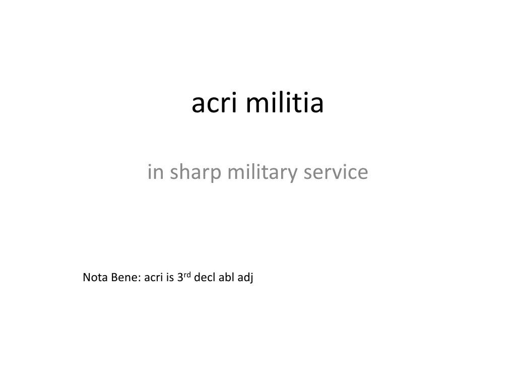 acri militia
