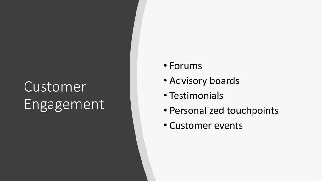 forums advisory boards testimonials personalized