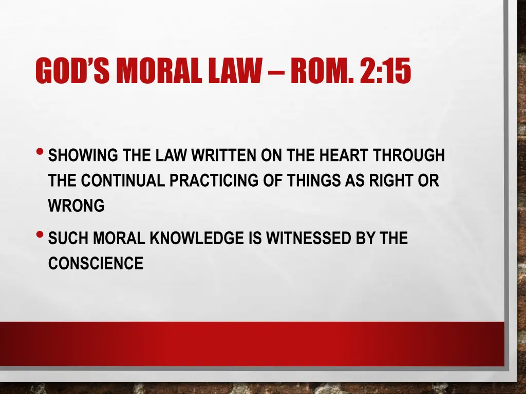 god s moral law rom 2 15 2