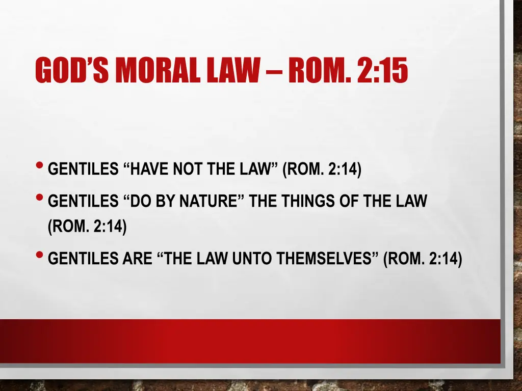 god s moral law rom 2 15