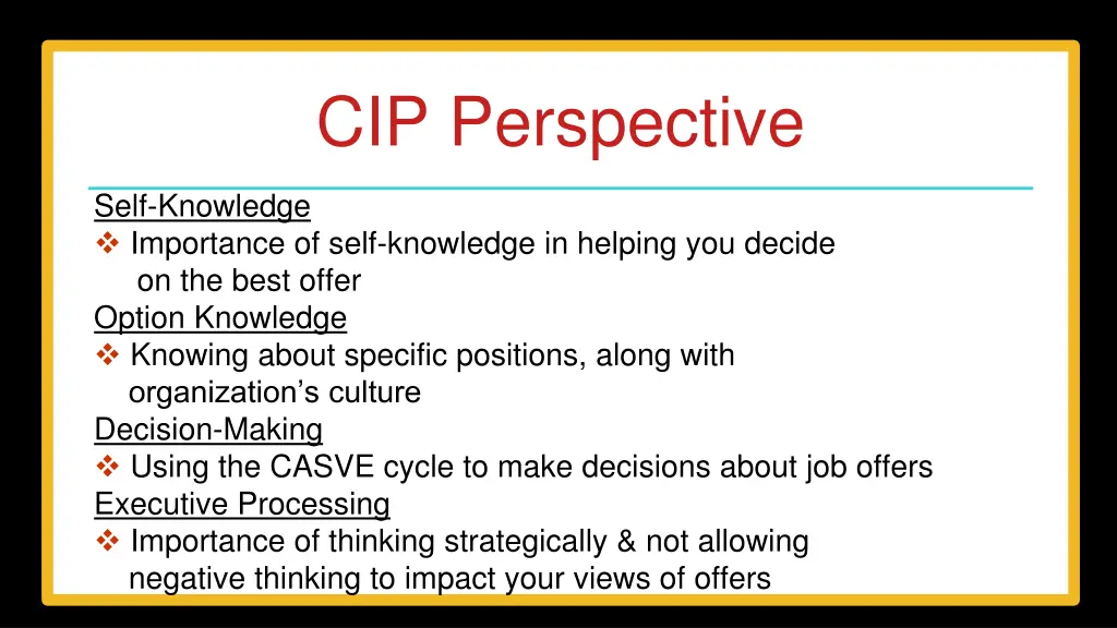 cip perspective