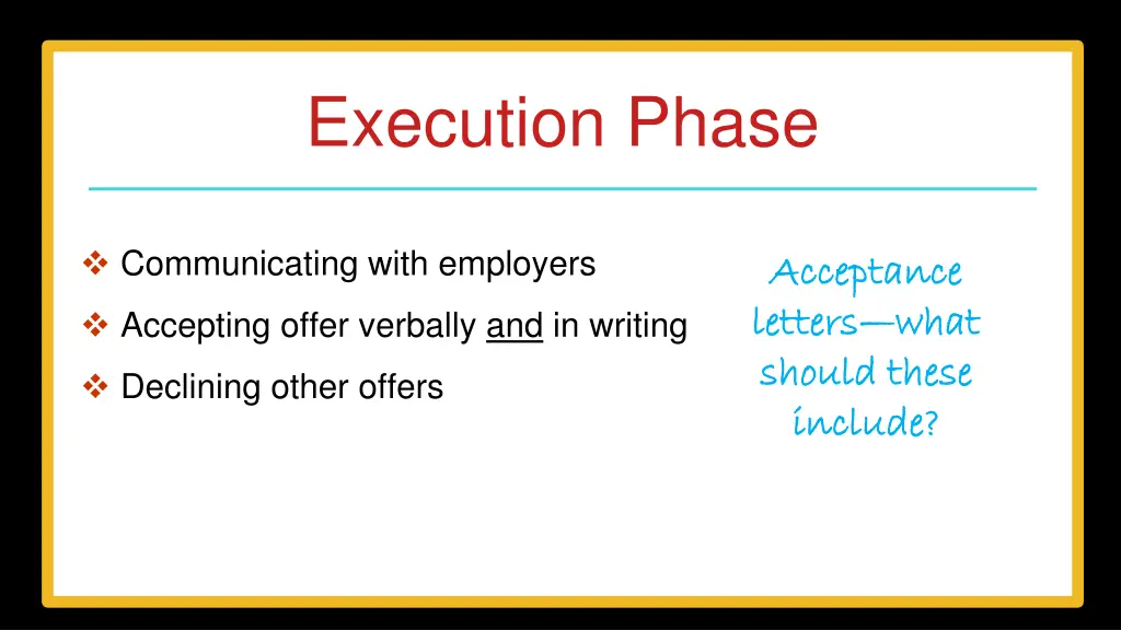 execution phase