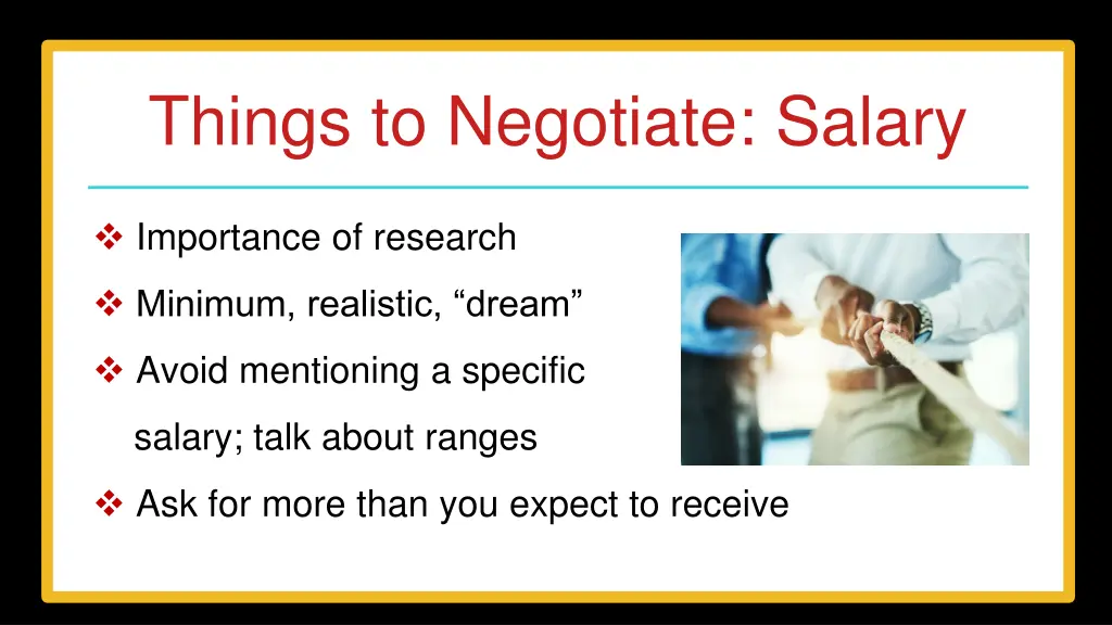 things to negotiate salary